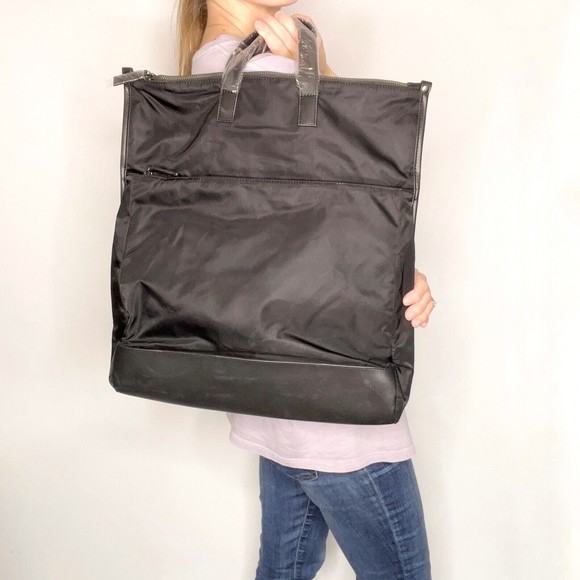 NWT ATM Anthony Thomas Melillo Medium Tote Backpack Foldable Convertible Black - Picture 2 of 11